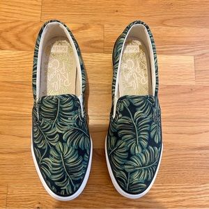 Keds x Rifle Paper Co. Palm Anchor Slip-On Sneakers